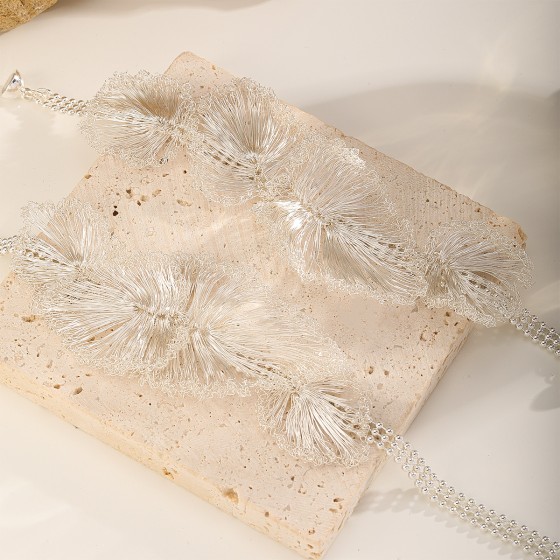 Handwoven Copper Wire Floral Necklace & Bracelet Set